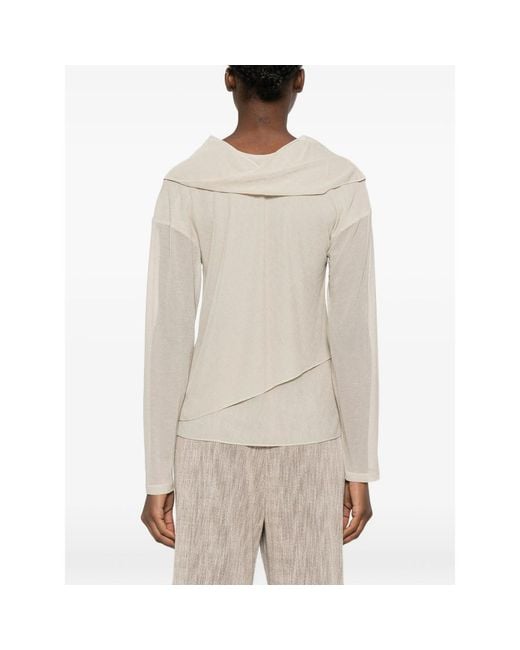Giorgio Armani Natural Sweater Neutral V-Neck