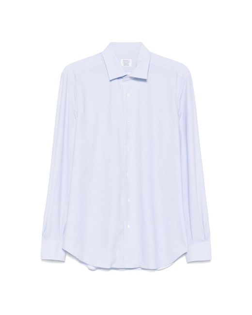 Mazzarelli White Printed Shirt for men