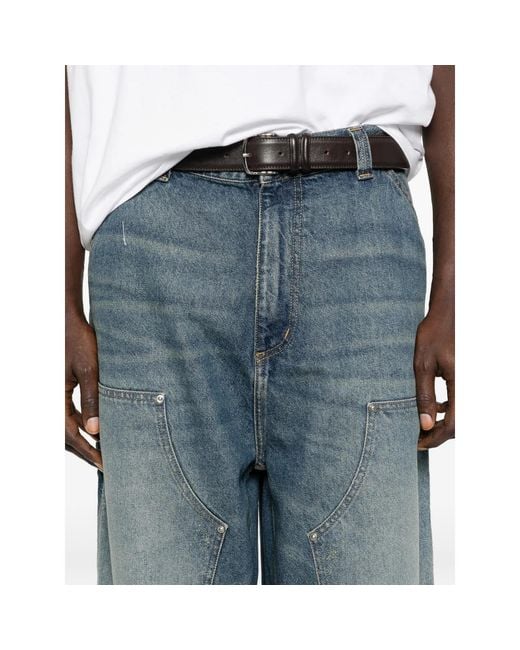 Carhartt Blue Panelled Design Jeans for men