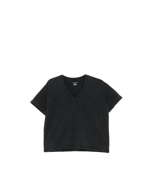 Majestic Filatures Black V-Neck Short-Sleeve T-Shirt