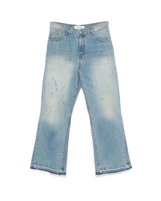 TONYWACK Blue Flared Jeans for men