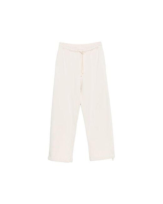 Woc White Cajamarca Drawstring Track Pants for men