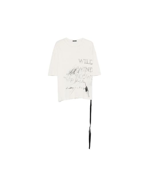 Ann Demeulemeester White T Shirts Neutral for men