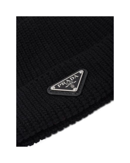 Prada Black Hats for men