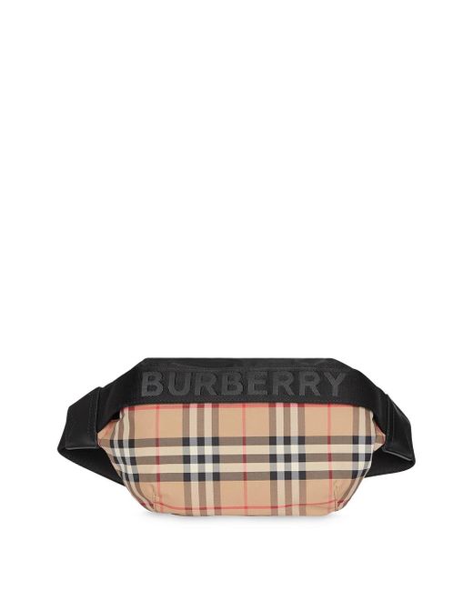 Burberry Black Vintage Check Sonny Bum Bag