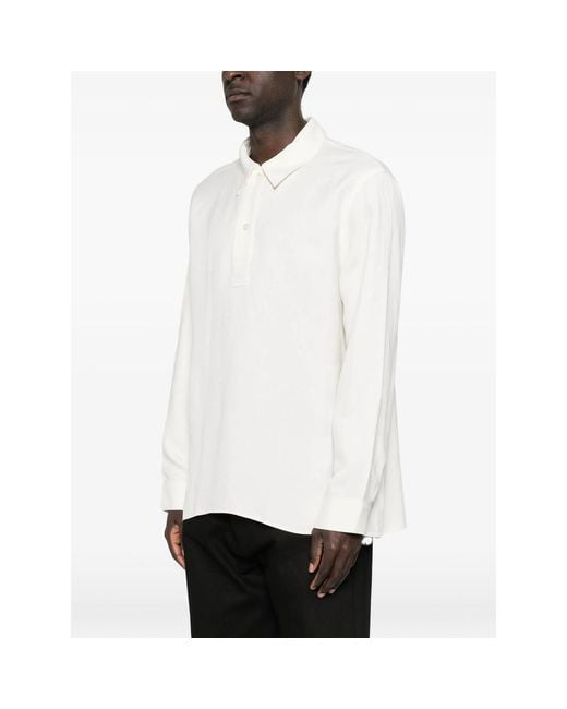 Studio Nicholson White Collar Shirt for men