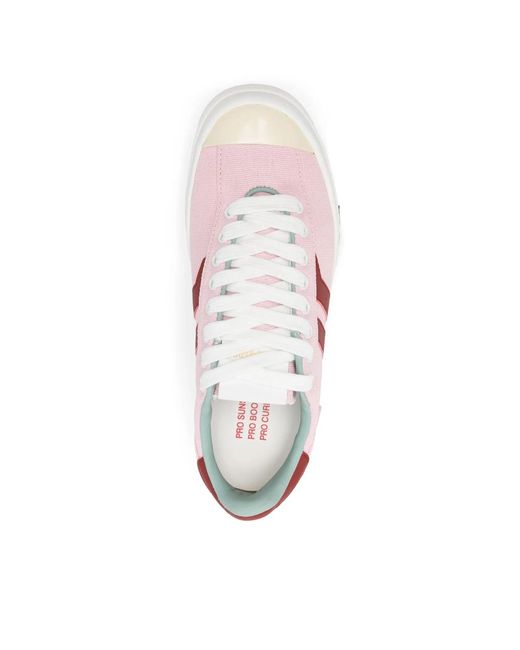 Pro Keds Pink Low-Top Sneakers