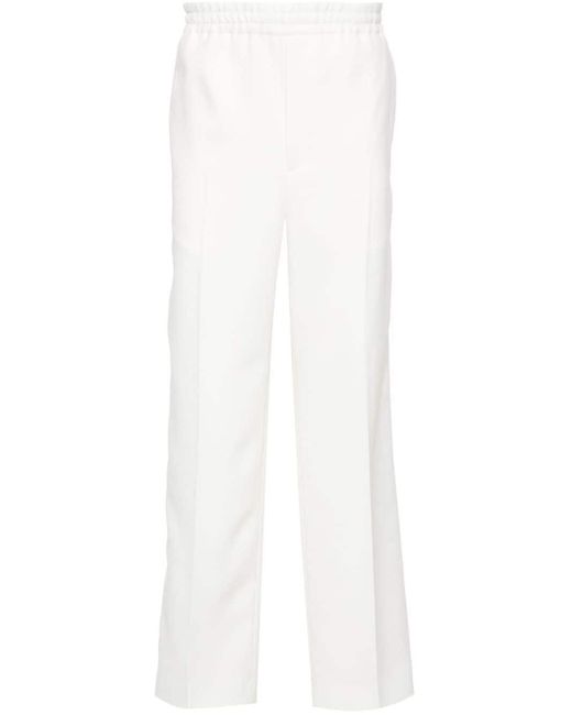 Gucci White Web Detail Trousers for men
