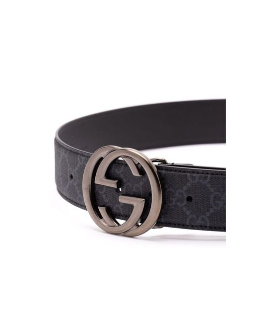Gucci Black Interlocking G Belt for men
