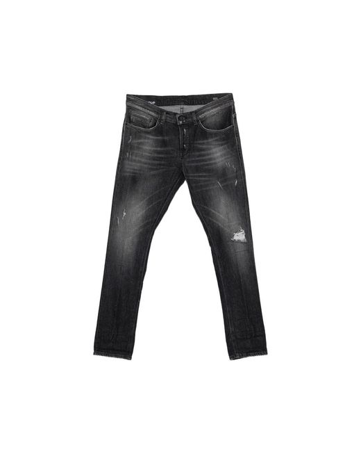 Dondup Black George Ripped Jeans for men