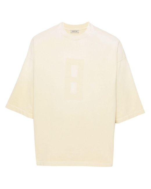 Fear Of God Natural Airbrush 8 Number-Print T-Shirt for men