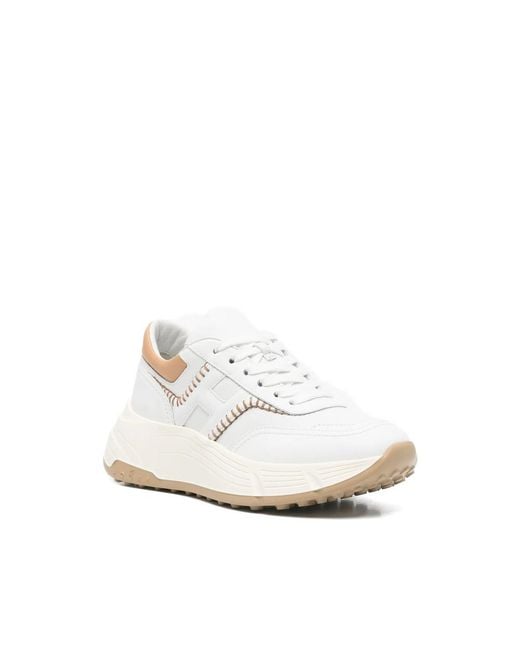Hogan White H669 Allacciato H Impunture