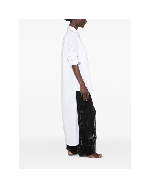 Alaïa Black Fringed Tube Skirt
