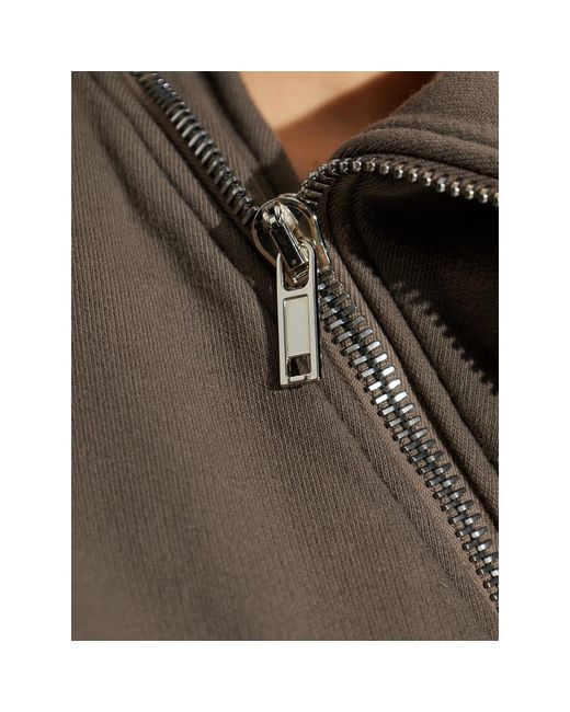Rick Owens Brown Zip Cotton Sweater