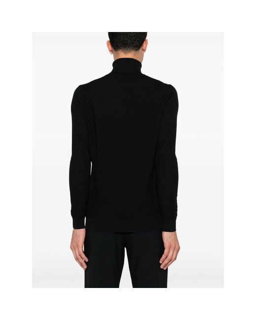 GOES BOTANICAL Black Interwoven-Knit Sweater for men