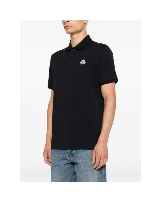 Moncler Black Polo Shirts for men