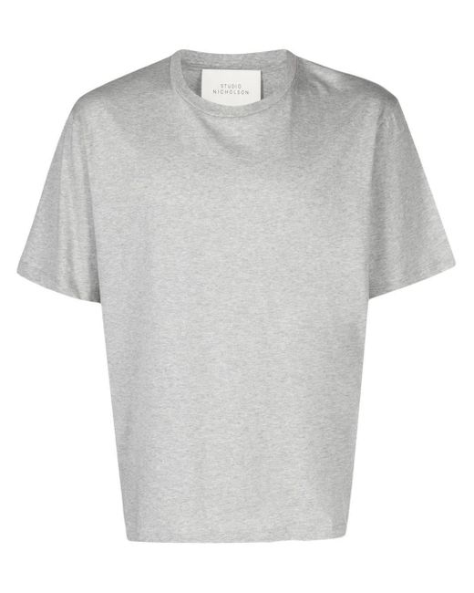 Studio Nicholson Gray Bric Jersey T-Shirt for men