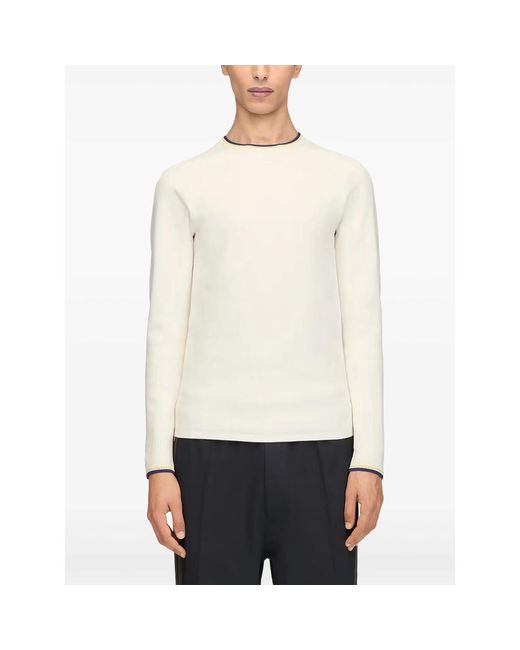 Y-3 X Wales Bonner White X Wales Bonner Raglan-Sleeve Sweater for men