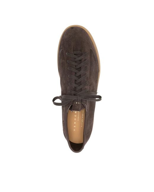Henderson Brown Lace-Up Sneakers for men