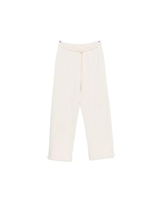 Woc White Cajamarca Drawstring Track Pants for men