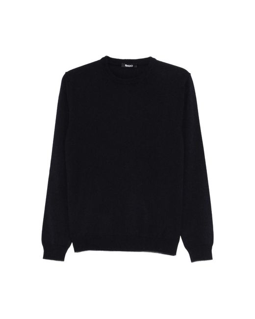 Eraldo Black Crew-Neck Sweater for men