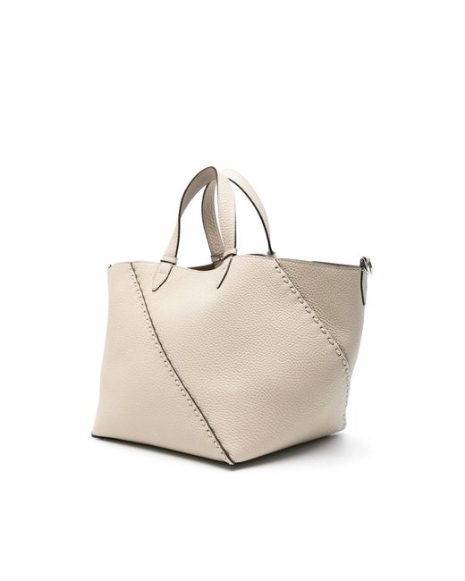 Fendi Natural Neutrals Tote Bags for men