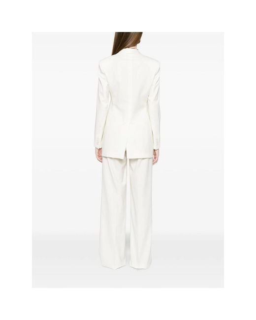 Tagliatore White Tailored Trouser Suit