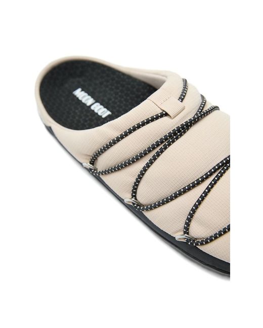 Moon Boot Brown Soft Slippers for men