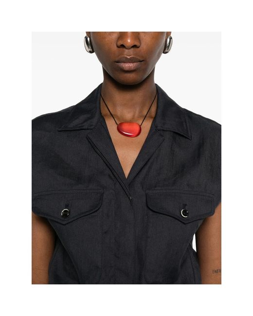 Nine:inthe:morning Black Hana Buttoned Jumpsuit