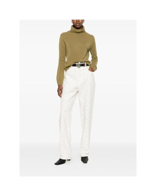 Golden Goose Deluxe Brand White Trousers