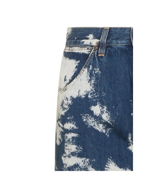 Vivienne Westwood Blue Bleach-Effect Straight-Leg Jeans for men