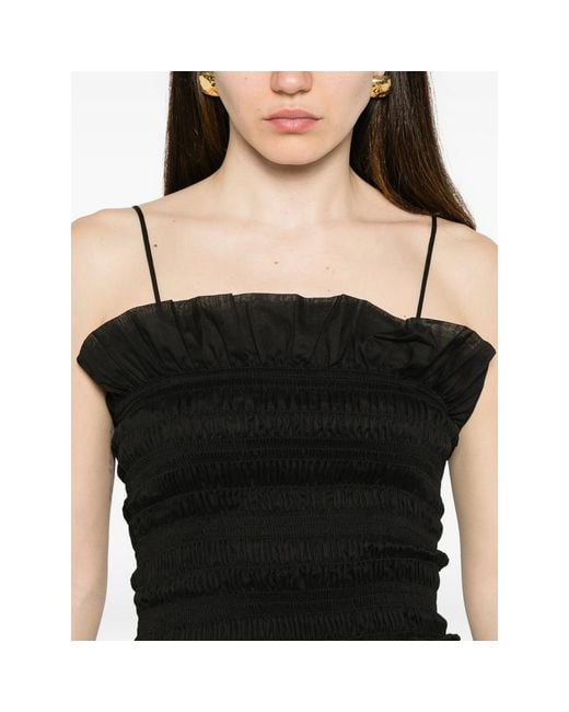 ANDAMANE Black Noor Ruffled Jumpsuit