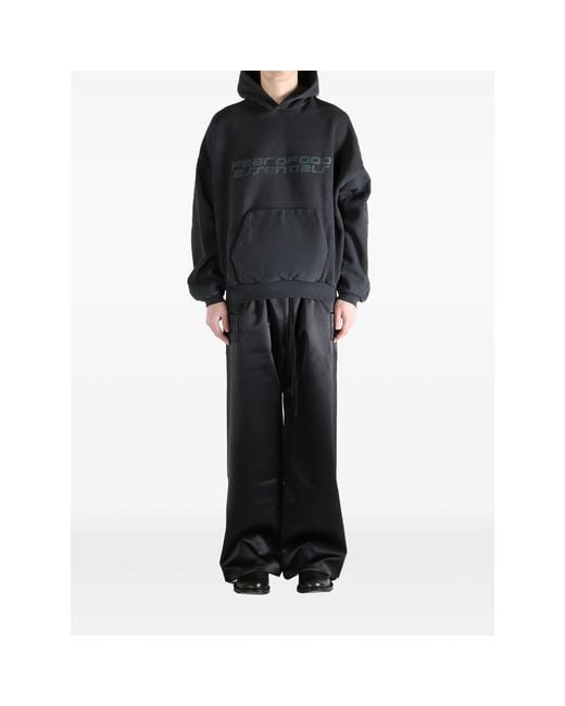 Fear Of God Black 90S Fleece Hoodie for men