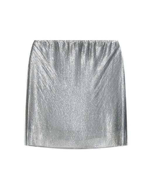 Versace Gray Sequin Skirt