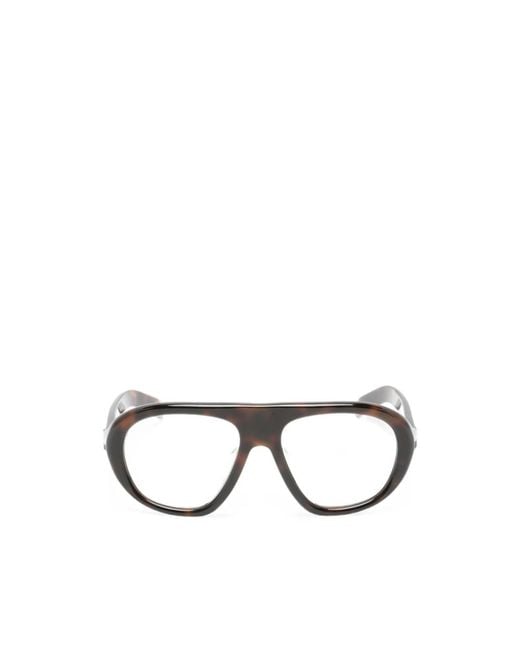 Prada Black Tortoiseshell-Effect Pilot-Frame Sunglasses
