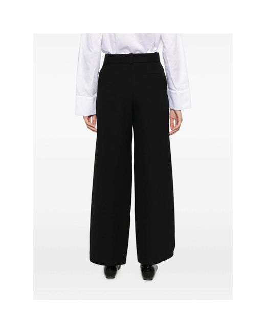 Giorgio Armani Black Wide-Leg Palazzo Pants