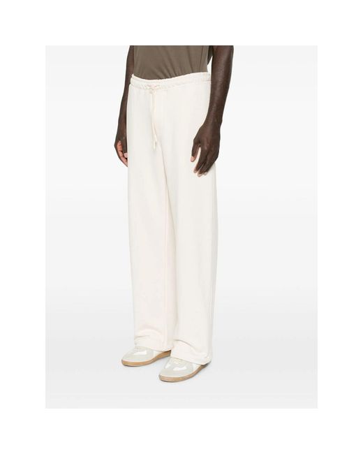 Woc White Cajamarca Drawstring Track Pants for men