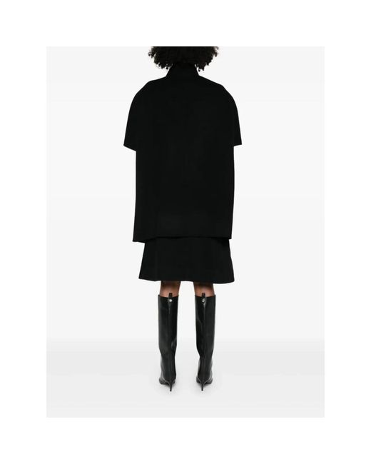 GLOX Black Double-Breasted Coat