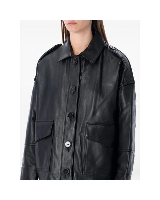 Sessun Black Harriboyd Button-Up Jacket