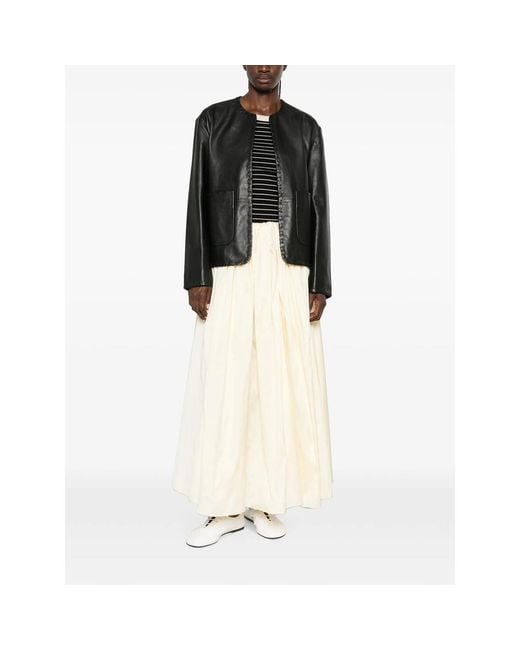 Rohe Black Whipstitch-Trim Collarless Jacket