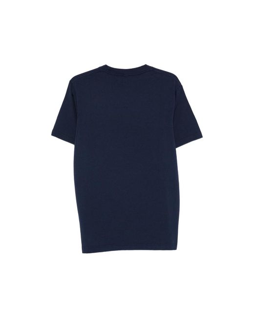 Sporty & Rich Blue Crew Neck T-Shirt With Logo