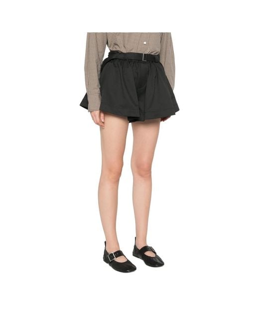 Sea Black Angelina Belted Shorts