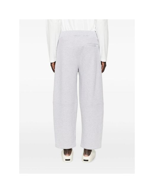 Woc White Salinas Elasticated Wide-Leg Track Pants for men