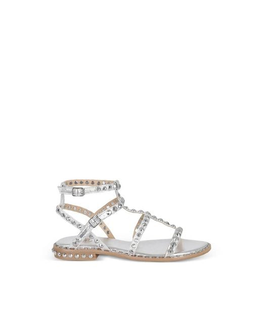 Ash White Ankle-Strap Sandals Precious08