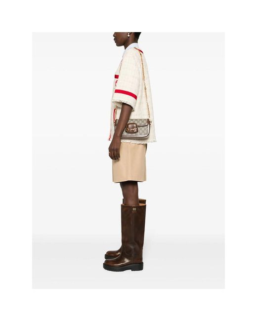 Gucci Metallic Neutrals Shoulder Bags
