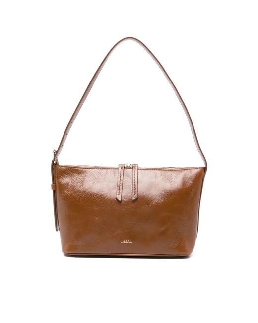 A.P.C. Brown Tote Bags