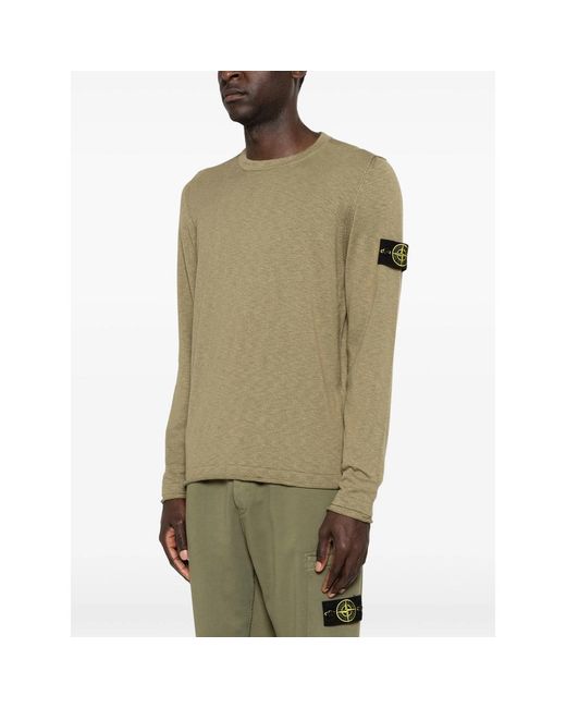 Stone Island Green Sweaters for men