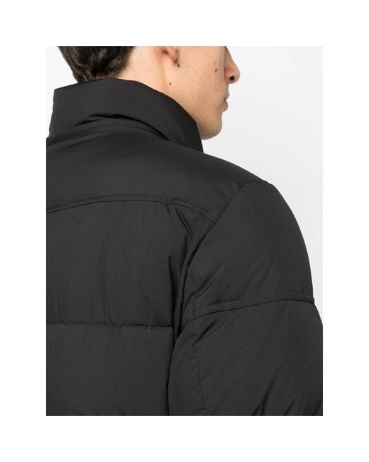 Moorer Black Long Sleeve Padded Jacket for men