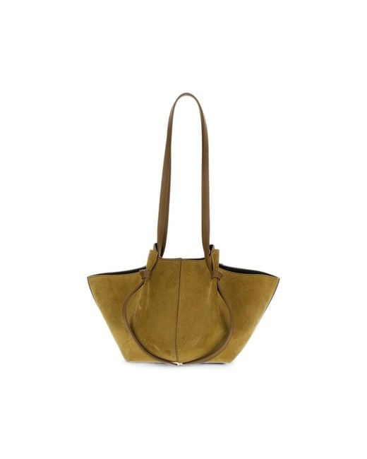 Yuzefi Metallic Mochi Suede Shoulder Bag