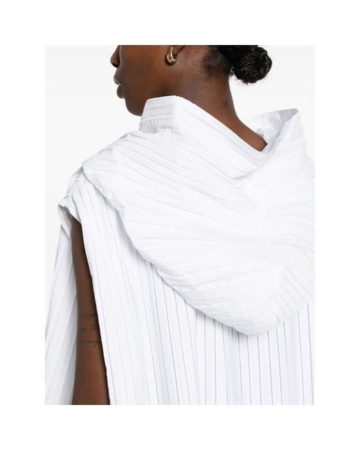Barena White Pleated Blouse